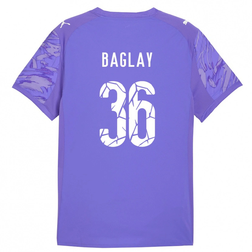 Danxen Bambino Rostyslav Baglay #36 Maglia Gara Portiere Lilla Viola 2025/26 Maglietta