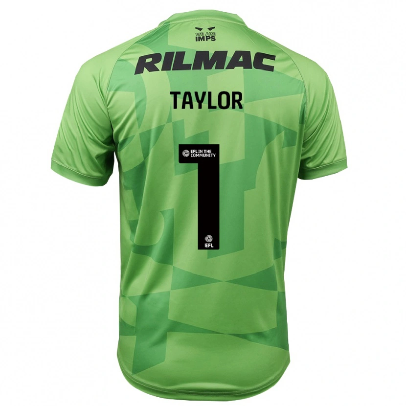 Danxen Bambino Jaden Taylor #1 Maglia Gara Portiere Verde Chiaro 2025/26 Maglietta