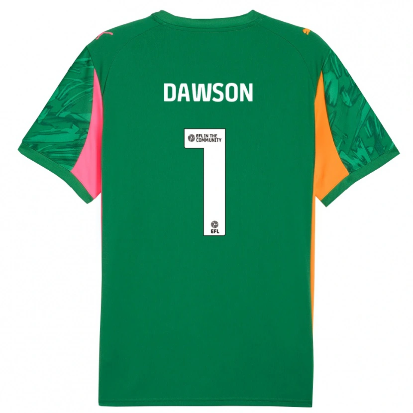 Danxen Bambino Cameron Dawson #1 Maglia Gara Portiere Verde Arancione Rosa 2025/26 Maglietta
