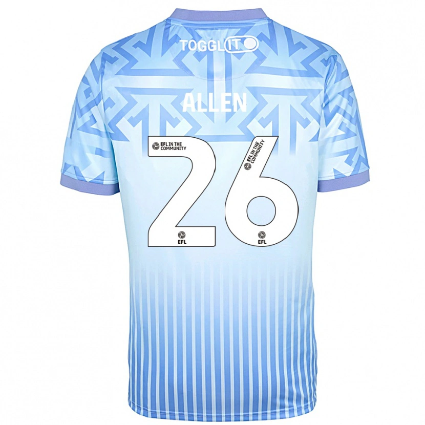 Danxen Bambino Lauren Allen #26 Maglia Gara Portiere Azzurro 2025/26 Maglietta