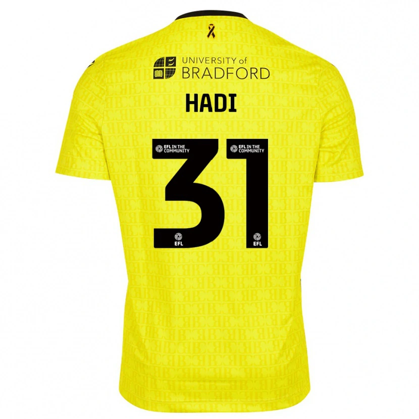 Danxen Bambino Zac Hadi #31 Maglia Gara Portiere Nero Giallo 2025/26 Maglietta