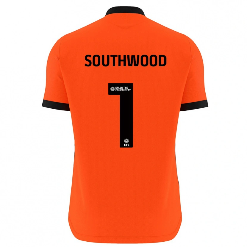 Danxen Bambino Luke Southwood #1 Maglia Gara Portiere Nero Rosso 2025/26 Maglietta