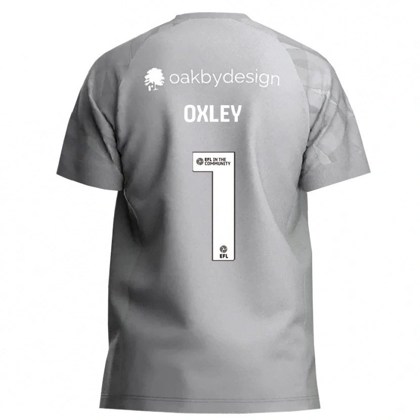 Danxen Bambino Mark Oxley #1 Maglia Gara Portiere Grigio Scuro 2025/26 Maglietta