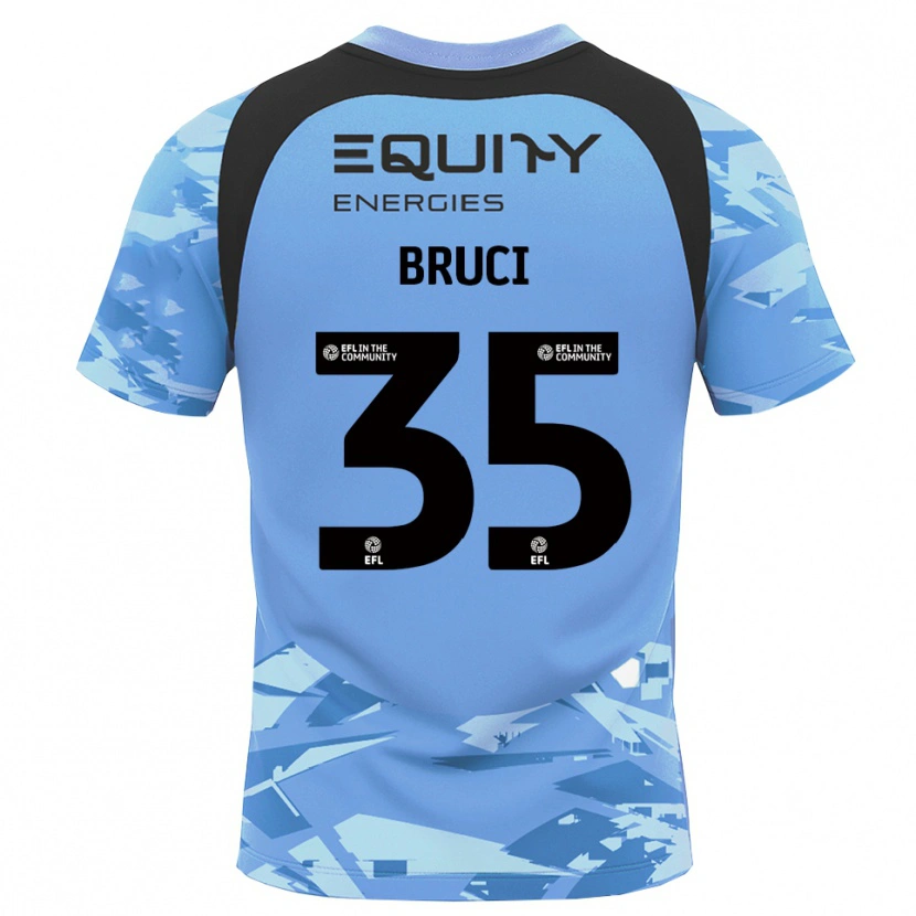 Danxen Bambino Izabella Bruci #35 Maglia Gara Portiere Azzurro Chiaro Nero 2025/26 Maglietta