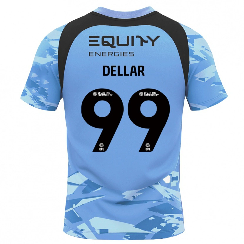 Danxen Bambino Megan Dellar #99 Maglia Gara Portiere Azzurro Chiaro Nero 2025/26 Maglietta