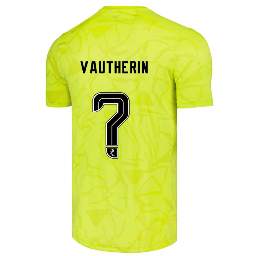 Danxen Bambino Sam Vautherin #0 Maglia Gara Portiere Giallo Nero 2025/26 Maglietta