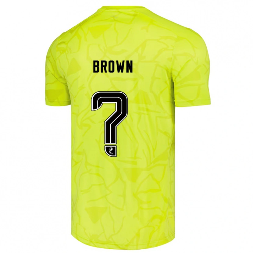 Danxen Bambino Fraser Brown #0 Maglia Gara Portiere Giallo Nero 2025/26 Maglietta