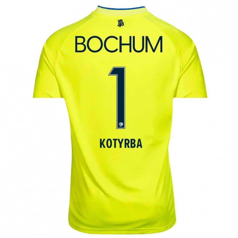 Danxen Bambino Finn Kotyrba #1 Maglia Gara Portiere Verde Giallo 2025/26 Maglietta