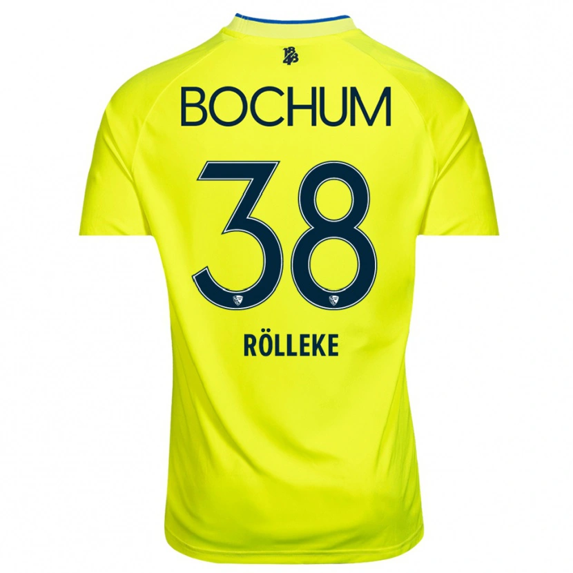 Danxen Bambino Hugo Rölleke #38 Maglia Gara Portiere Verde Giallo 2025/26 Maglietta