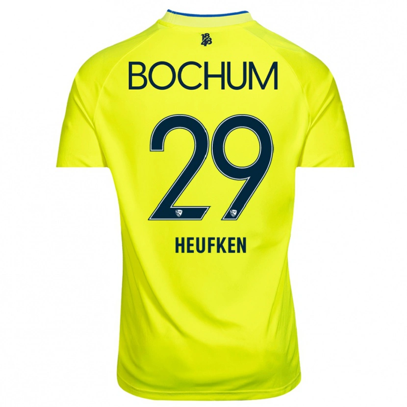 Danxen Bambino Jeremias Heufken #29 Maglia Gara Portiere Verde Giallo 2025/26 Maglietta