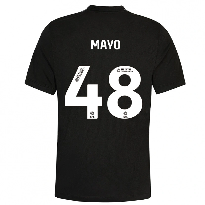 Danxen Bambino Bradley Mayo #48 Maglia Gara Portiere Nero Bianco 2025/26 Maglietta