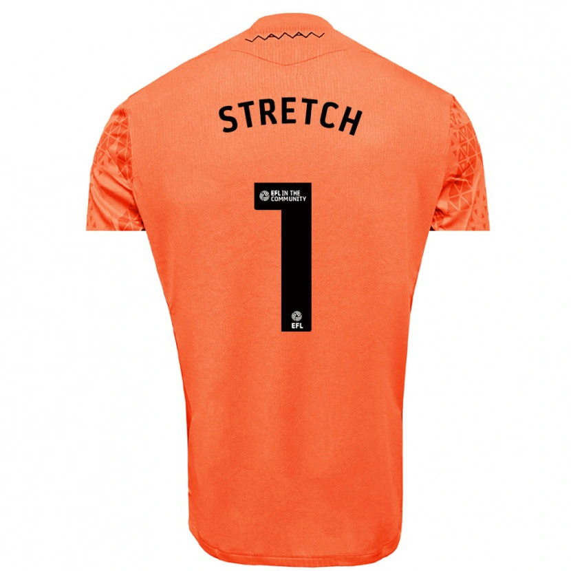 Danxen Bambino Logan Stretch #1 Maglia Gara Portiere Nero Arancio 2025/26 Maglietta