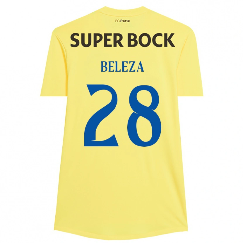 Danxen Bambino Tatiana Beleza #28 Maglia Gara Portiere Giallo Chiaro Nero 2025/26 Maglietta