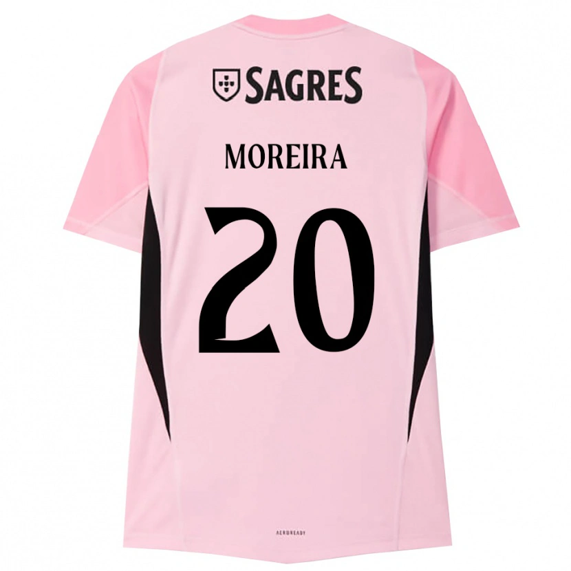 Danxen Bambino André Moreira #20 Maglia Gara Portiere Rosa Nero 2025/26 Maglietta