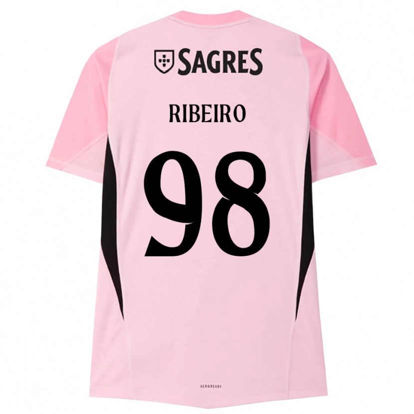 Danxen Bambino Ricardo Ribeiro #98 Maglia Gara Portiere Rosa Nero 2025/26 Maglietta