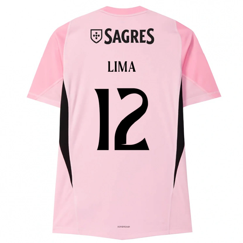 Danxen Bambino Thaís Lima #12 Maglia Gara Portiere Rosa Nero 2025/26 Maglietta