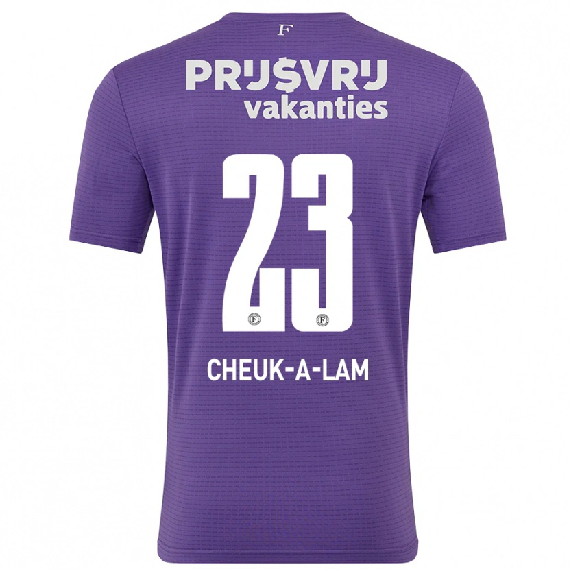 Danxen Bambino Lee-Quincy Cheuk-A-Lam #23 Maglia Gara Portiere Bianco Viola 2025/26 Maglietta