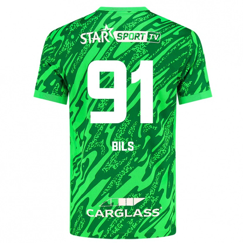 Danxen Bambino Elise Bils #91 Maglia Gara Portiere Verde Scuro Bianco 2025/26 Maglietta