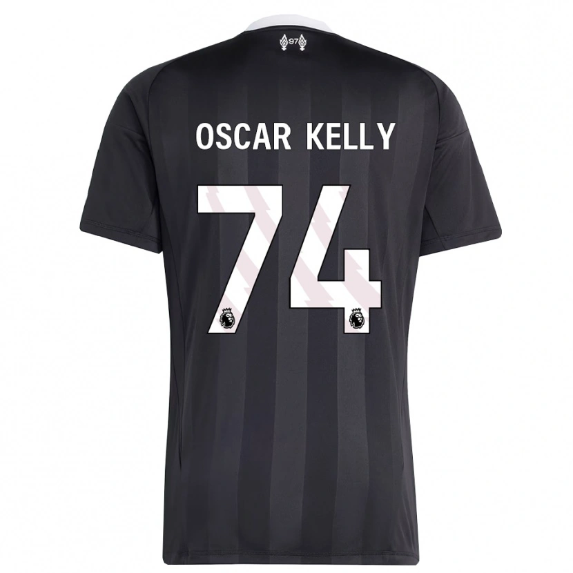 Danxen Bambino Oscar Kelly #74 Maglia Gara Portiere Bianco Nero 2025/26 Maglietta