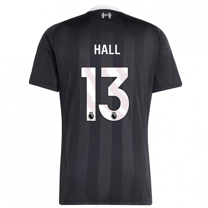 Danxen Bambino Bailey Hall #13 Maglia Gara Portiere Bianco Nero 2025/26 Maglietta