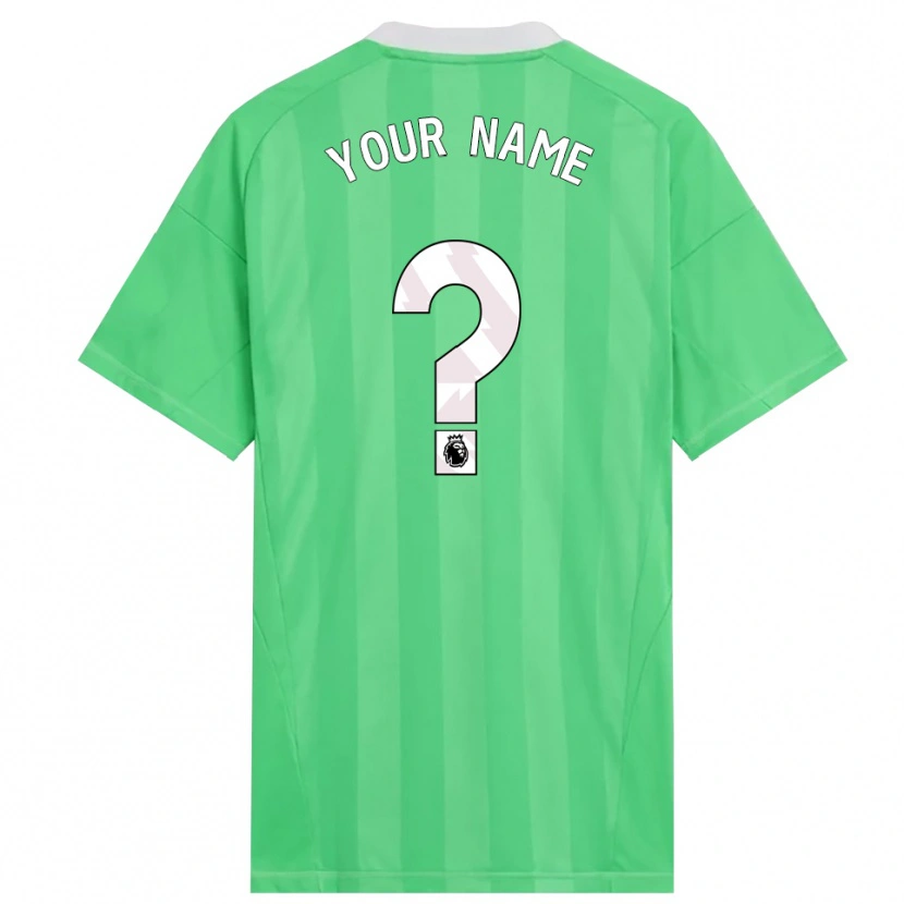 Danxen Bambino Arsenal FC Maglia Gara Portiere Verde Chiaro Bianco 2025/26 Maglietta