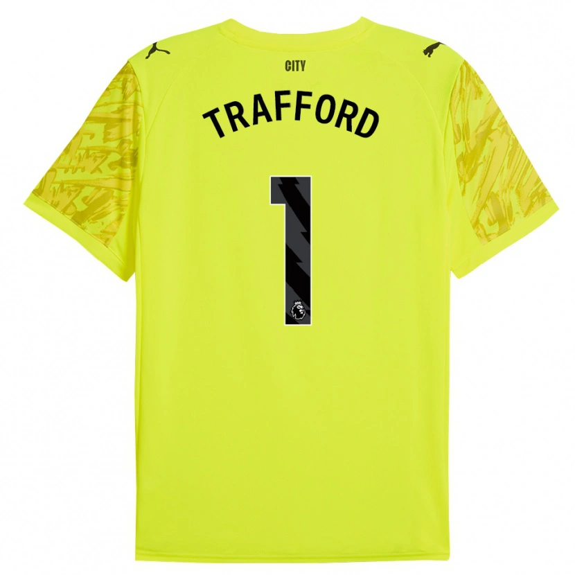 Danxen Bambino James Trafford #1 Maglia Gara Portiere Arancio Giallo Nero 2025/26 Maglietta