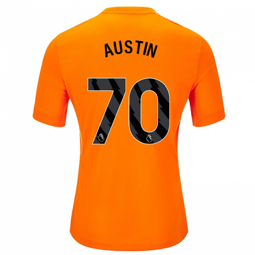Danxen Bambino Jack Austin #70 Maglia Gara Portiere Arancio Nero 2025/26 Maglietta