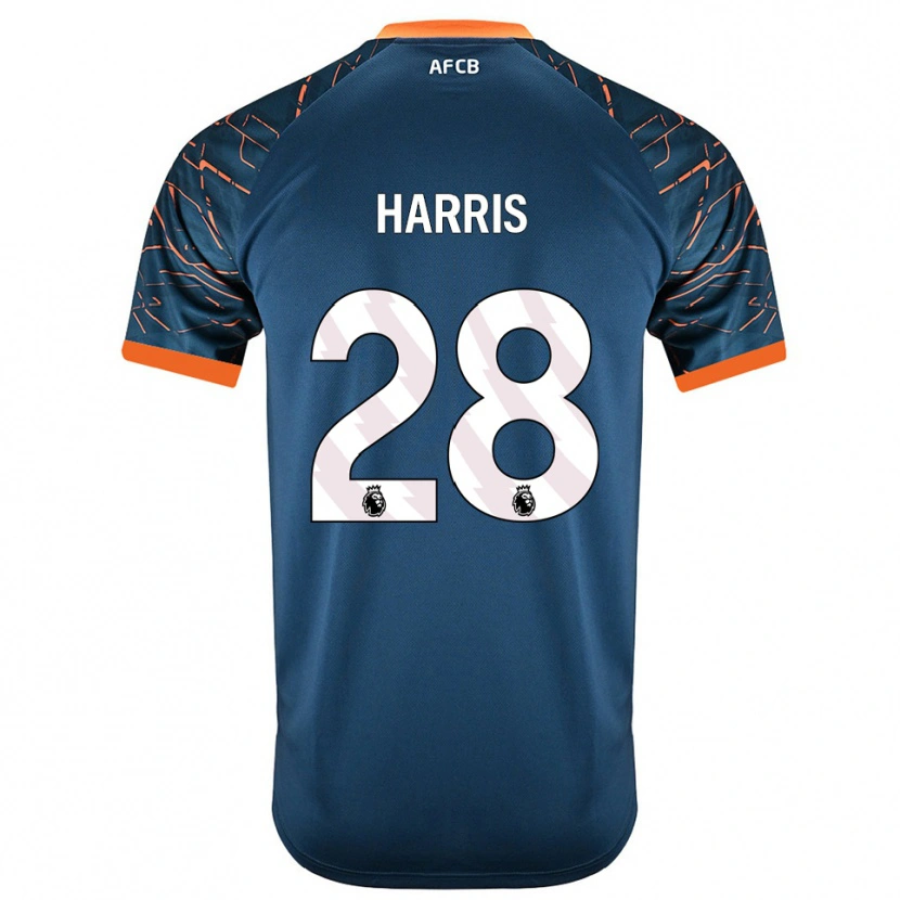 Danxen Bambino Charlotte Harris #28 Maglia Gara Portiere Blu Ardesia Scuro 2025/26 Maglietta