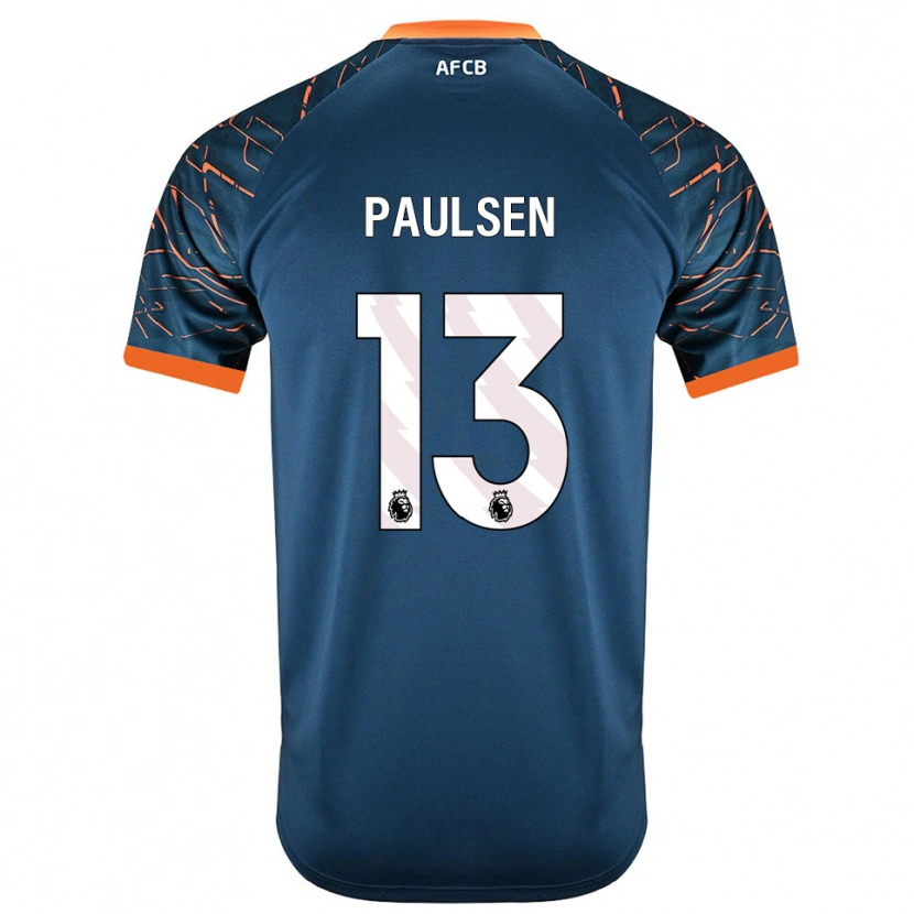Danxen Bambino Alex Paulsen #13 Maglia Gara Portiere Blu Ardesia Scuro 2025/26 Maglietta