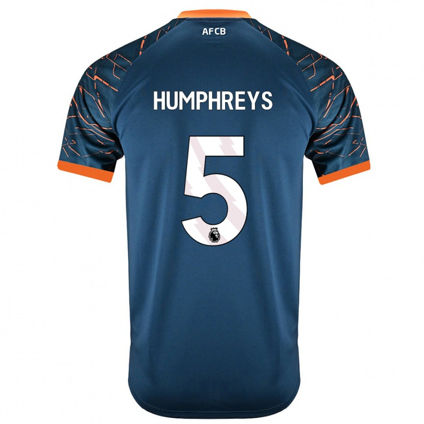 Danxen Bambino Holly Humphreys #5 Maglia Gara Portiere Blu Ardesia Scuro 2025/26 Maglietta