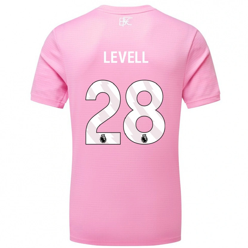 Danxen Bambino Kirstie Levell #28 Maglia Gara Portiere Bianco Rosa 2025/26 Maglietta