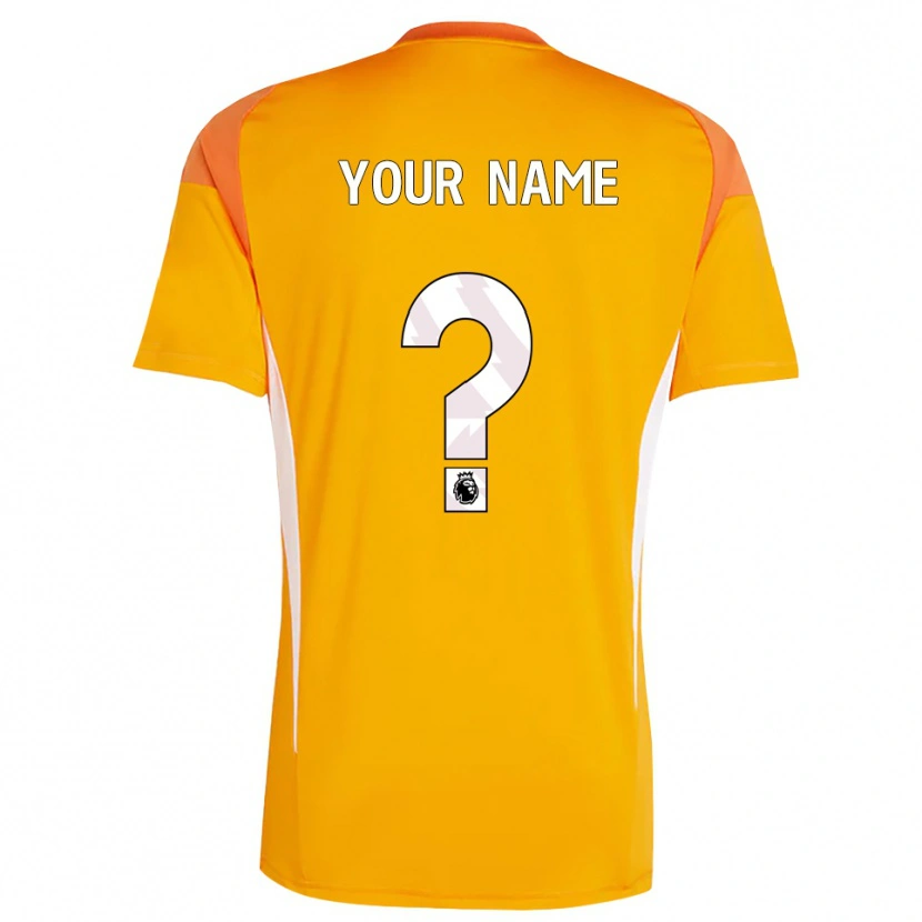 Danxen Bambino Nottingham Forest Maglia Gara Portiere Bianco Arancio 2025/26 Maglietta