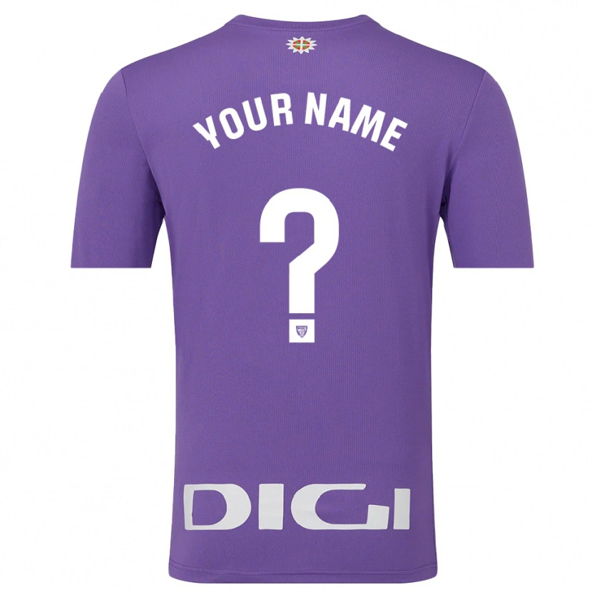 Danxen Bambino Athletic Bilbao Maglia Gara Portiere Viola Bianco 2025/26 Maglietta