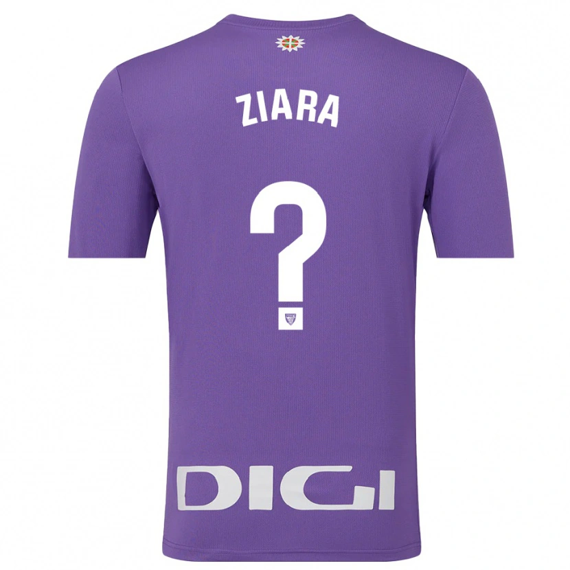 Danxen Bambino Ziara Vega Uribarri #0 Maglia Gara Portiere Viola Bianco 2025/26 Maglietta