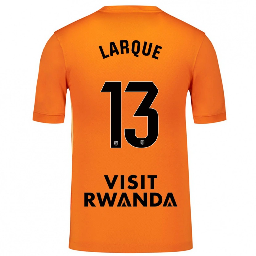 Danxen Bambino Patricia Larqué #13 Maglia Gara Portiere Arancione Nero 2025/26 Maglietta