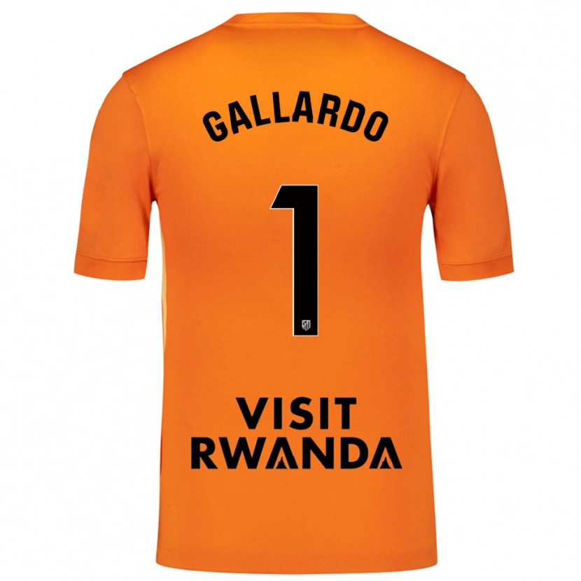 Danxen Bambino Lola Gallardo #1 Maglia Gara Portiere Arancione Nero 2025/26 Maglietta