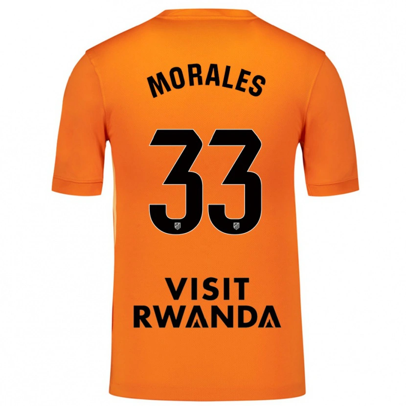 Danxen Bambino Luismi Morales #33 Maglia Gara Portiere Arancione Nero 2025/26 Maglietta