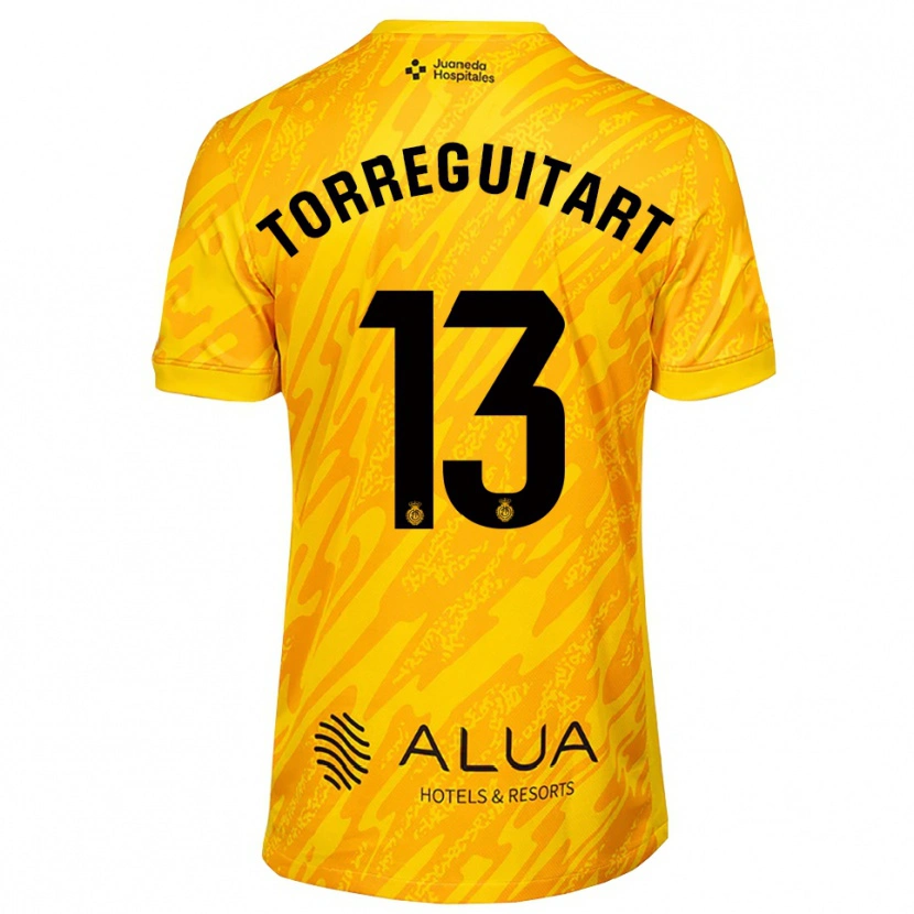 Danxen Bambino Nil Torreguitart #13 Maglia Gara Portiere Arancione Nero 2025/26 Maglietta