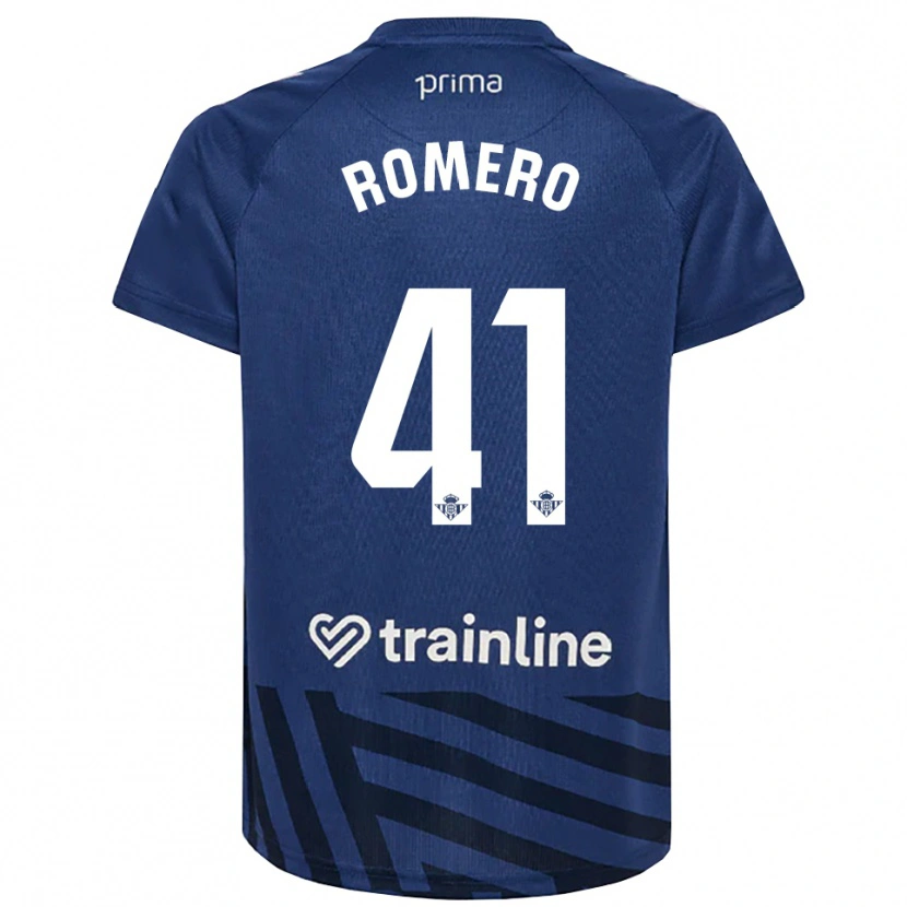 Danxen Bambino José Romero #41 Maglia Gara Portiere Blu Royal Bianco 2025/26 Maglietta