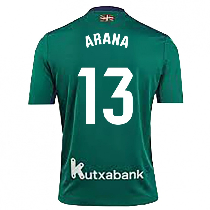 Danxen Bambino Egoitz Arana #13 Maglia Gara Portiere Blu Navy Verde 2025/26 Maglietta