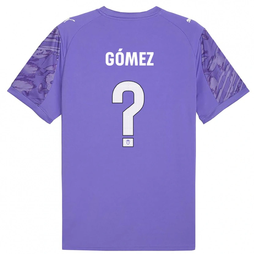 Danxen Bambino Alain Gómez #0 Maglia Gara Portiere Lilla Bianco 2025/26 Maglietta