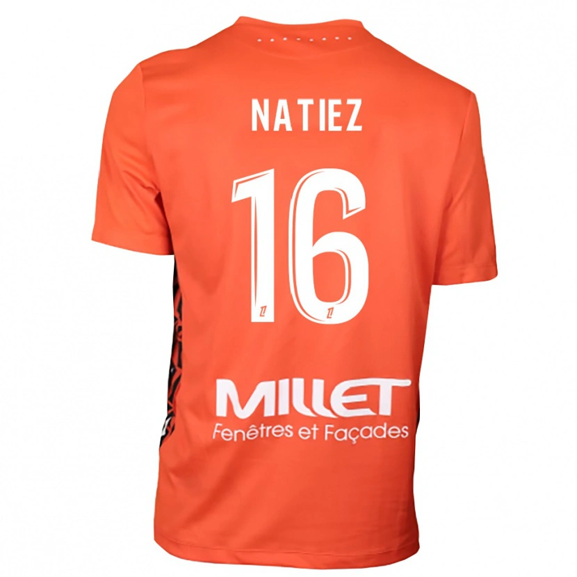 Danxen Bambino Stanislas Natiez #16 Maglia Gara Portiere Arancione Bianco 2025/26 Maglietta