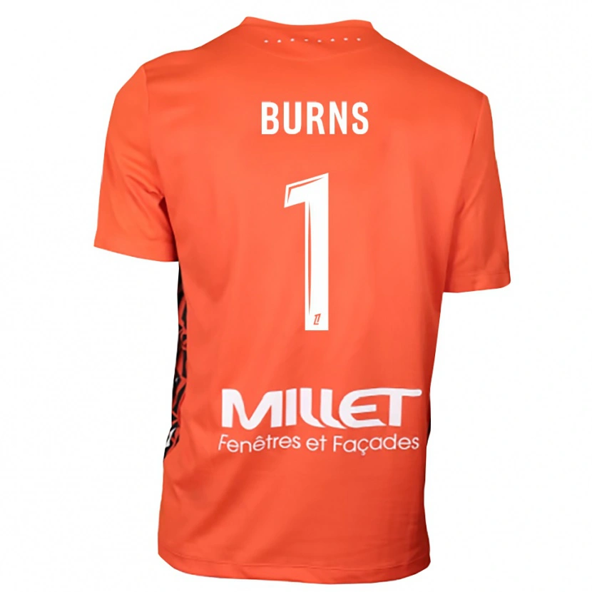 Danxen Bambino Emily Burns #1 Maglia Gara Portiere Arancione Bianco 2025/26 Maglietta