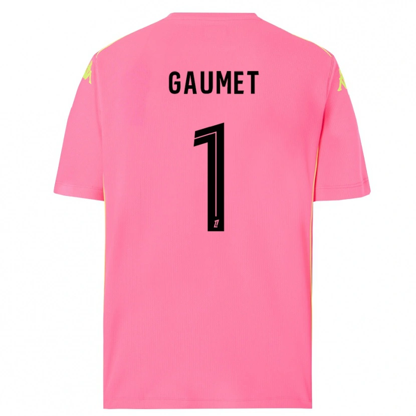 Danxen Bambino Noa Gaumet #1 Maglia Gara Portiere Rosa Shocking Nero 2025/26 Maglietta