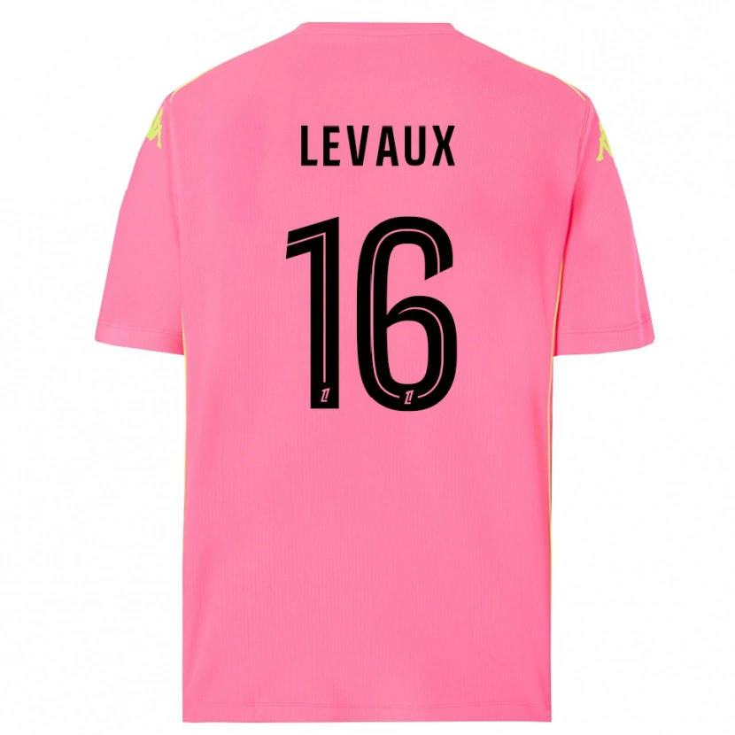 Danxen Bambino Lana Levaux #16 Maglia Gara Portiere Rosa Shocking Nero 2025/26 Maglietta