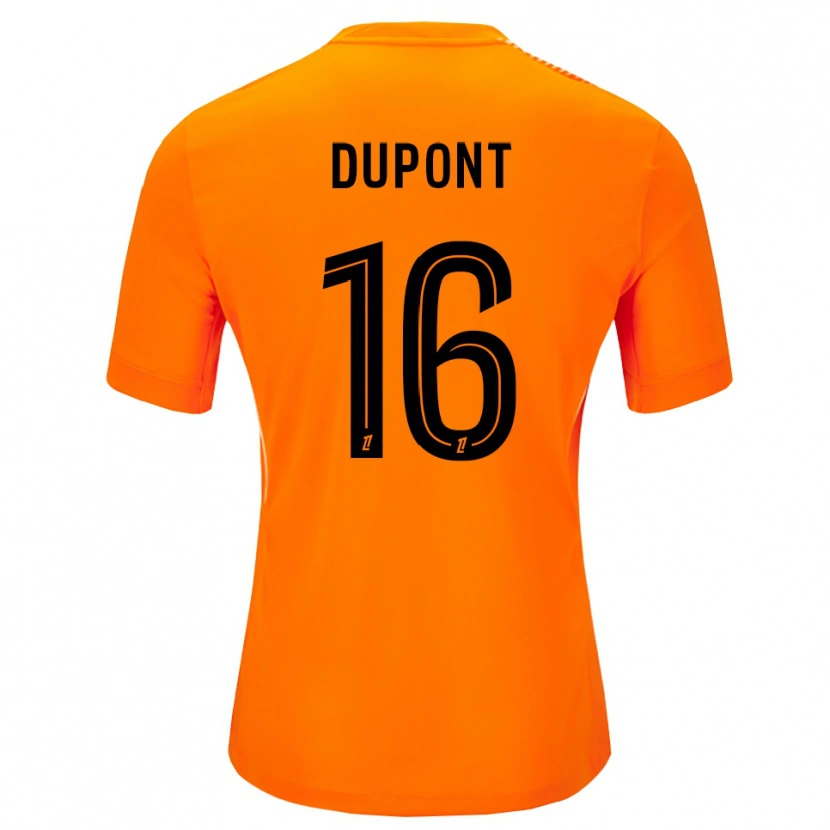 Danxen Bambino Raphaël Dupont #16 Maglia Gara Portiere Arancione Nero 2025/26 Maglietta