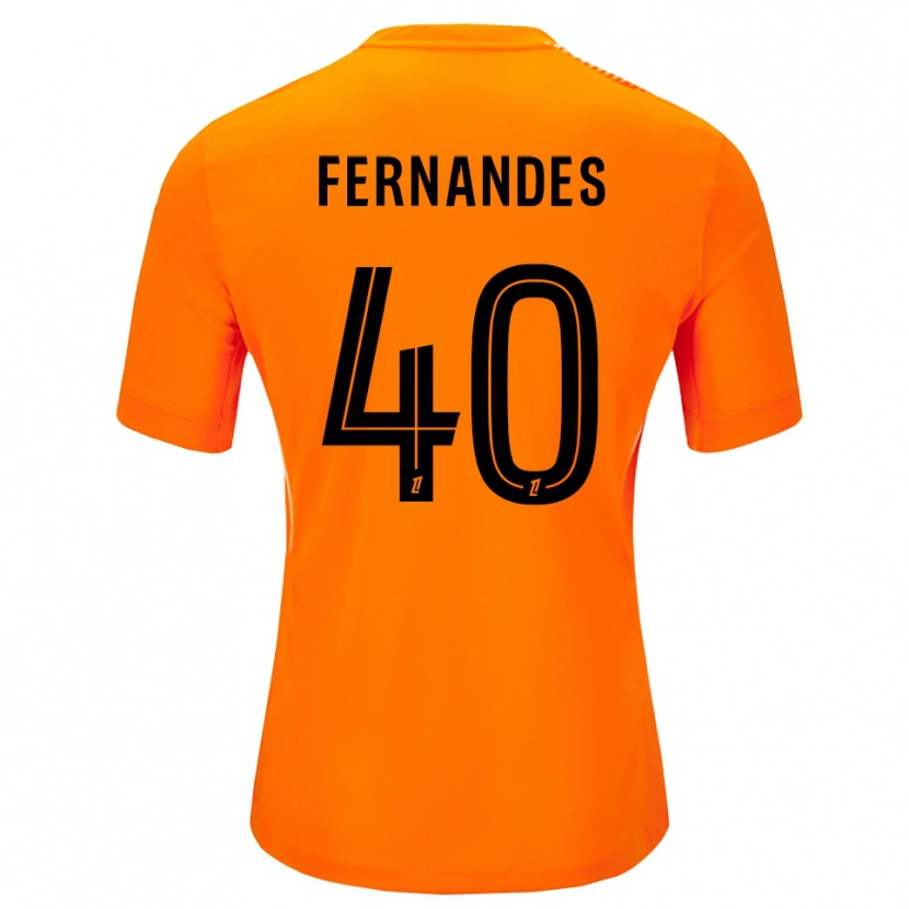 Danxen Bambino Alyssa Fernandes #40 Maglia Gara Portiere Arancione Nero 2025/26 Maglietta