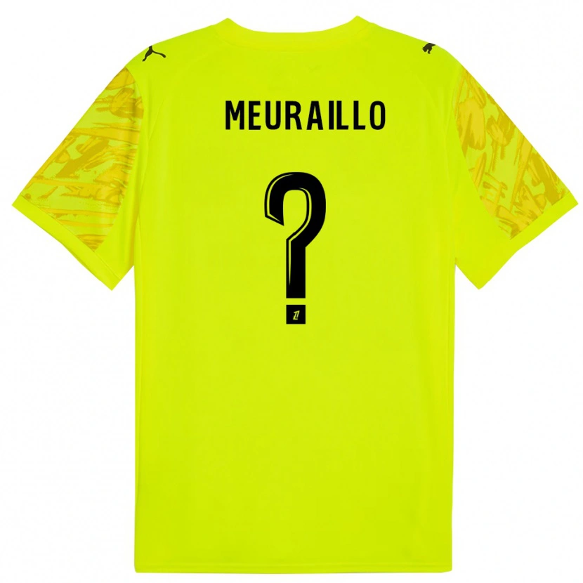 Danxen Bambino Thâo Mouapa Mwa Meuraillo #0 Maglia Gara Portiere Verde Fluorescente Giallo 2025/26 Maglietta