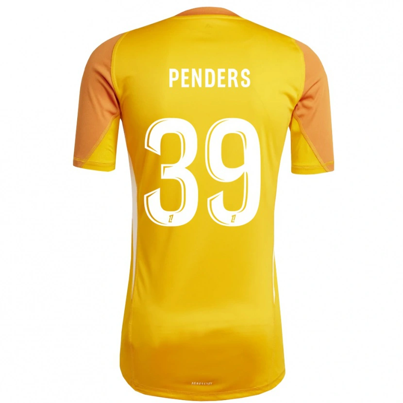 Danxen Bambino Mike Penders #39 Maglia Gara Portiere Arancione Bianco 2025/26 Maglietta