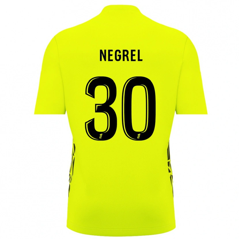 Danxen Bambino Tom Negrel #30 Maglia Gara Portiere Verde Fluorescente 2025/26 Maglietta